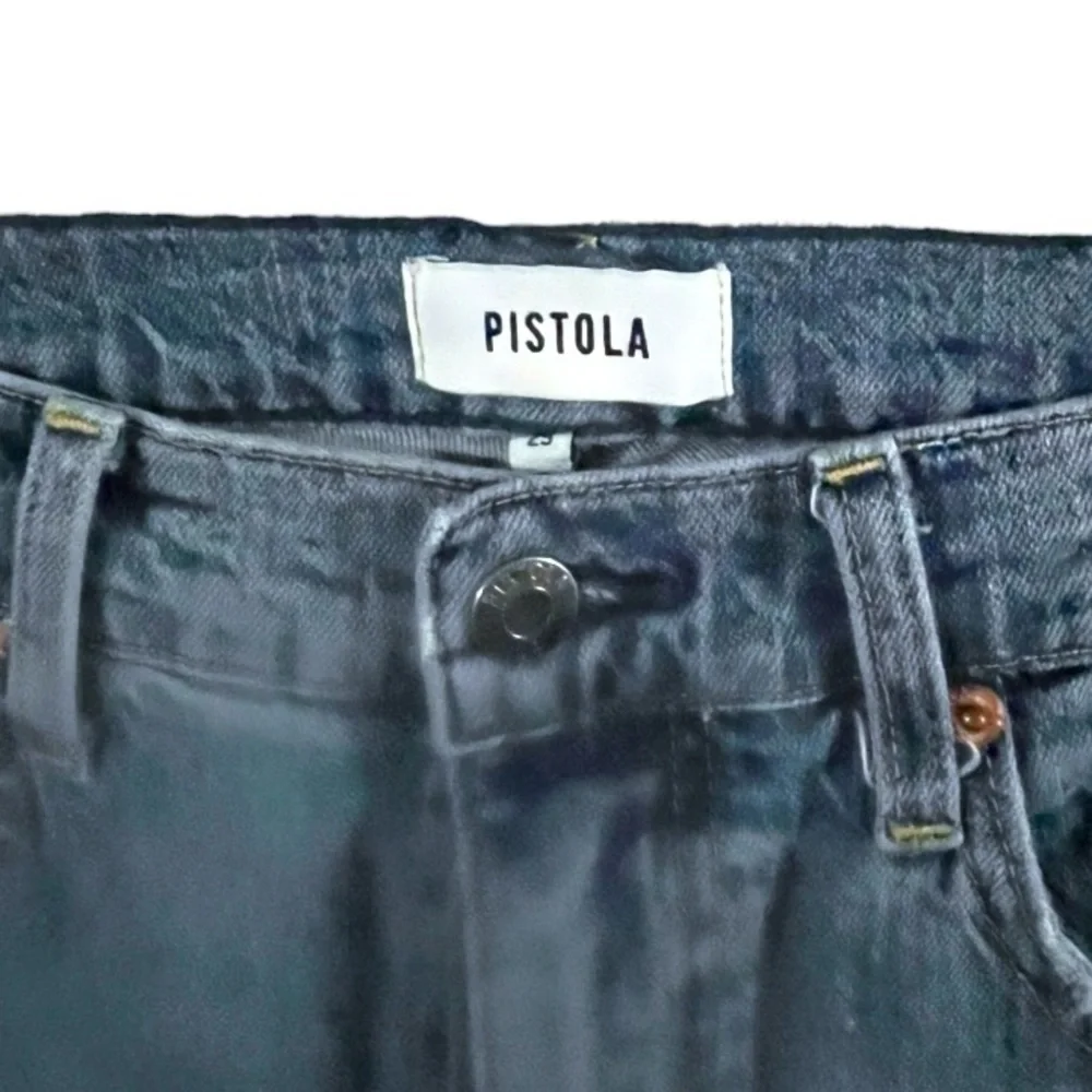 EIC Pistola Size 29 High Waist Denim Jeans Distress Raw Hems Women's RN # 85555